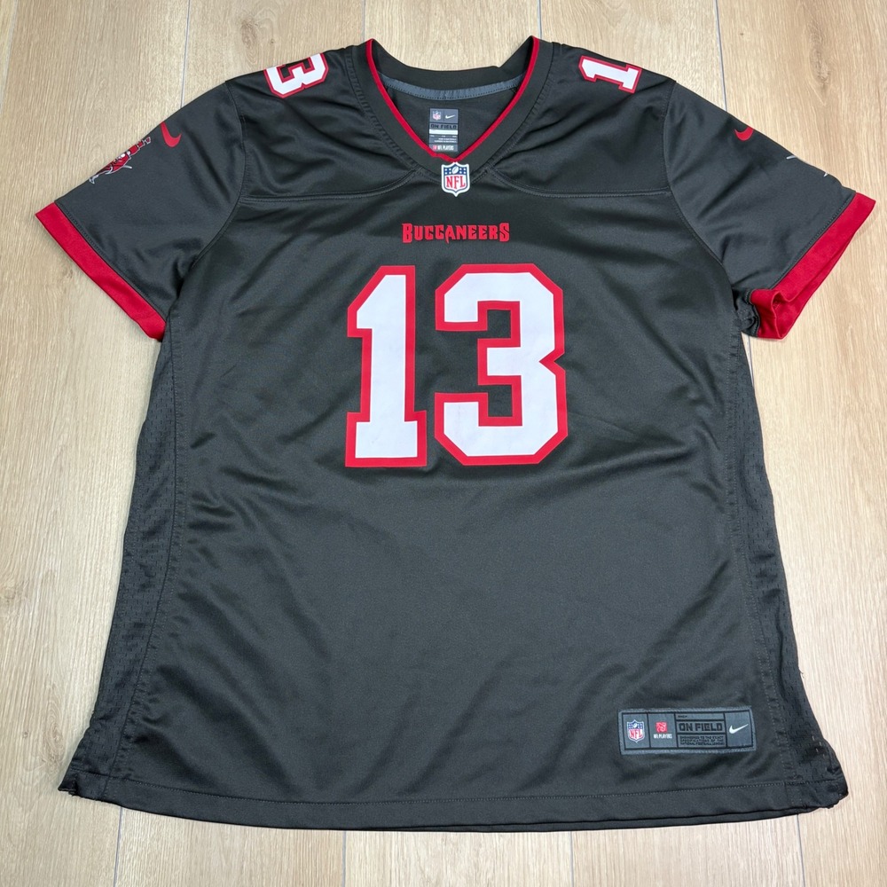 Nike NFL Tampa Bay‎ Buccaneers Mike Evans 13 Jersey Womens XXL Pewter On Field